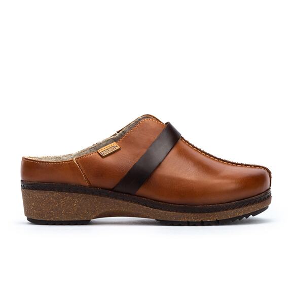 PIKOLINOS Shoes - Pikolinos Womens GRANADA W0W Clogs Size 38 US 7.5-8 Brown Brandy Leather NIB